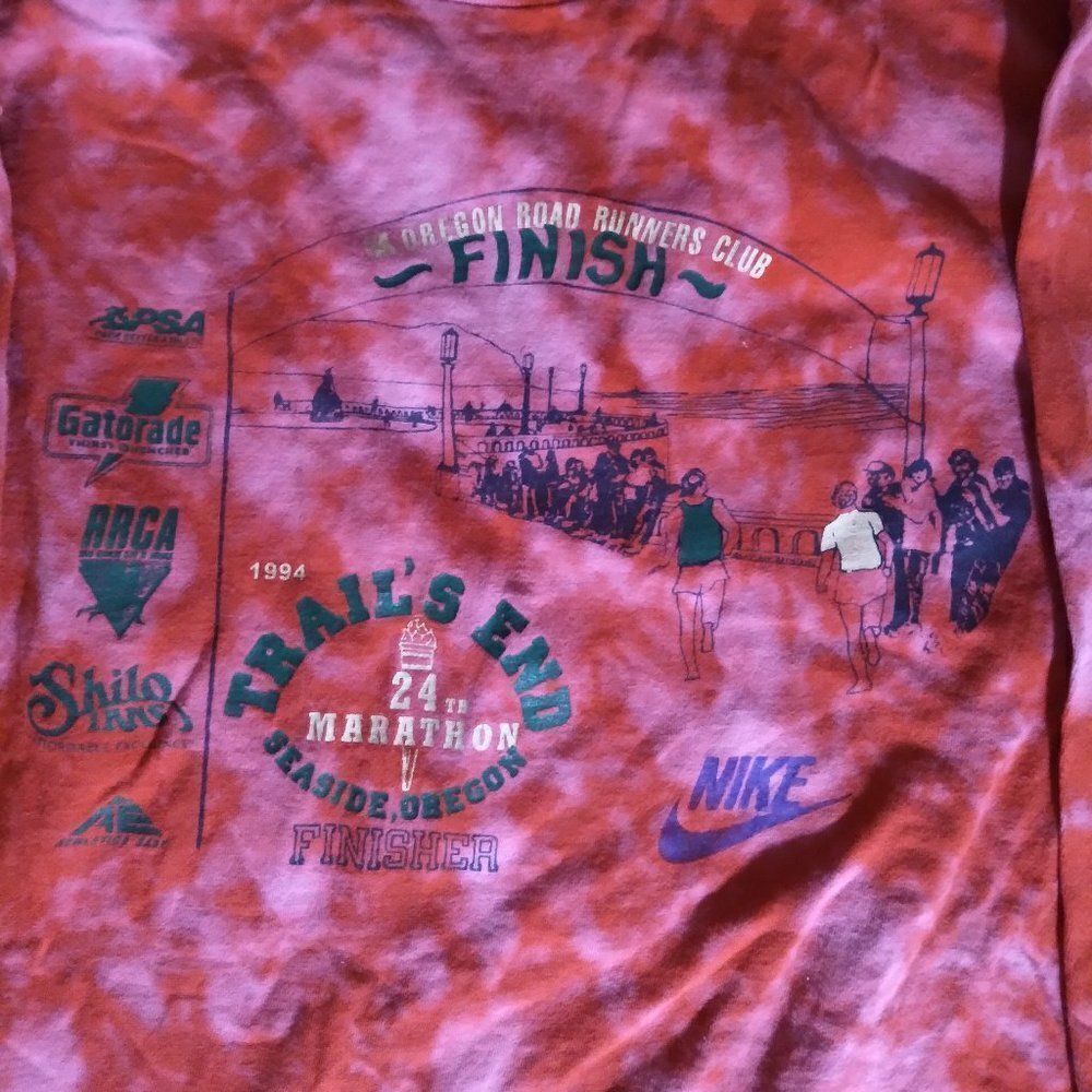 Vintage Trail's End Marathon Tie Dye  94 T-Shirt